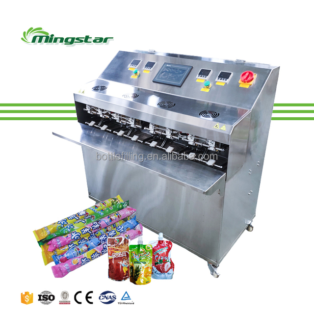 Mingstar Hot Sale 50-500ml Automatic Sachet Pure Water Bag Premade Bag Filling Sealing Machine