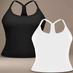 <b>Women</b> Adults <b>Tank</b> <b>Top</b> Breathable Sleeveless Geometric Pattern Regular Fit <b>White</b> Black - Product Image 1