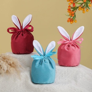 <b>Easter</b> Bunny Ear Velvet Fur-Padded Eco-Friendly Printing <b>Gift</b> <b>Bag</b> & Candy Box for Party and Creative Bundle - Product Image 3