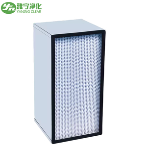 Sâu pleat bộ lọc <span class=keywords><strong>hepa</strong></span> với khung không gỉ và nhôm <span class=keywords><strong>separator</strong></span> cho cleam phòng - Product Image 3