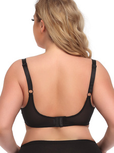 Sexy Ultra Thin <strong>Mature</strong> Big Size Transparent Bra Plus for Women <strong>Breast</strong> Size 46 Plus Size Underwear Bra <strong>Large</strong> Cup Corset - Product Image 4