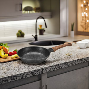 Padella rotonda in alluminio con rivestimento in ceramica a prova di graffio e OEM - Product Image 5