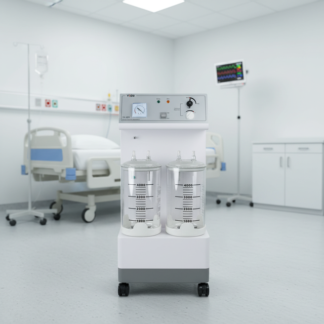 Professional Hospital Medical Device Large Vacuum Electric Suction Apparatus Machine YIDE Brand Model 7A-60B ISO13485 Certified
