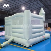 Château gonflable de mariage avec toboggan et piscine à balles, maison de rebond en PVC, taille personnalisée, installation facile pour une utilisation en extérieur, adultes et enfants