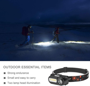 Offres Spéciales ultra lumineux 2 en 1 COB LED lampe FRONTALE rechargeable USB lampe de poche torche de tête de lecture haute puissance lumière principale - Product Image 6
