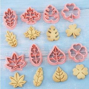Vente chaude 8 pièces coupe-biscuits <span class=keywords><strong>en</strong></span> <span class=keywords><strong>forme</strong></span> <span class=keywords><strong>de</strong></span> <span class=keywords><strong>feuille</strong></span> moule coupe-feuilles hawaïennes pour pâte à gomme Fondant Sugarcraft gâteau outils <span class=keywords><strong>de</strong></span> cuisson - Product Image 1