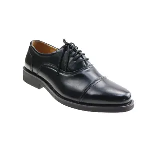 Полицейская обувь черная кожа обувь офицер бизнес мужская обувь