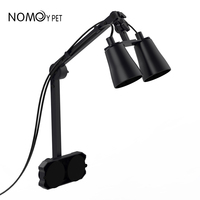 NOMOY PET nouveau support de lampe à double tête de lampe réglable par adsorption pour reptiles