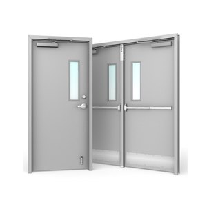 Nhà cung cấp Trung Quốc Chất lượng cao lửa đánh giá bên ngoài an ninh thép cửa an toàn công nghiệp cửa cho thoát hiểm khẩn cấp trên bán - Product Image 2