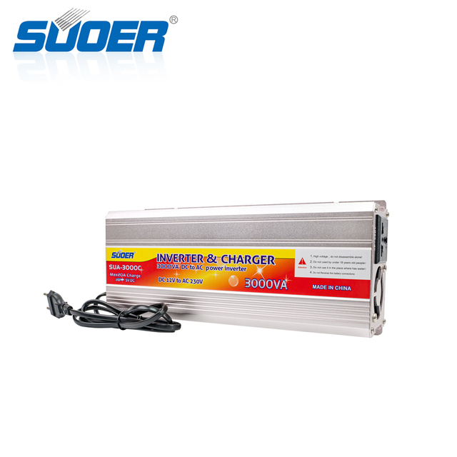 Suoer SUA-3000C 3000VA Solar Power Inverter Modified Sine Wave Inverter with Charger Inverters & Converters Product