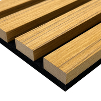Akupanel Panneau acoustique en bois mur 3 côtés mur intérieur placage latte affichage en bois avec solution de conception graphique