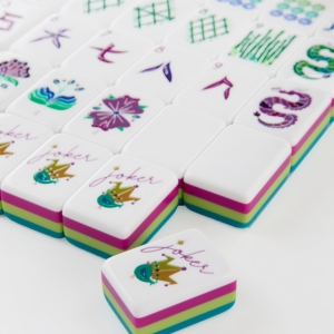 Four Tier Mahjong Set 160 Acrylic Engraved Luxury Set American Mahjong Tiles for Family Gatherings <b>Entertainment</b> and Gifting - Product Image 5