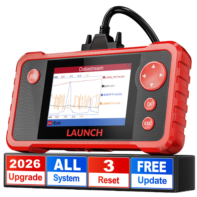 US EU Warehouse LAUNCH CRP123 V2.0 Elite OBD2 Scanner Universal Car Diagnostic Scanner for ABS SRS Transmission Engine Scan Tool