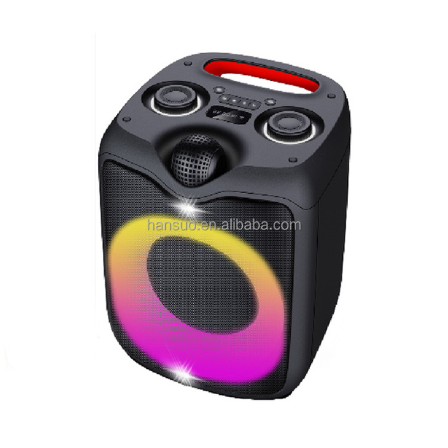 6.5 Inch 60W Mini Portable Boombox Portable Karaoke Sound Speaker Box with Microphone
