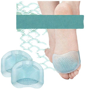 Nouvelle Couleur Matériau Standard Respirant Conception Nid d'Abeille Gel SEBS Doux Élastique Manchon <span class=keywords><strong>de</strong></span> Soulagement <span class=keywords><strong>de</strong></span> la Pression sur l'Avant-Pied Coussinet Métatarsien - Product Image 2
