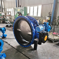 Vanne papillon à bride D341X-16Q PN16 en fonte ductile GGG50 EPDM certifiée CE EAC PCT Garantie 2 ans DN600-DN1200 Eau LANHUI
