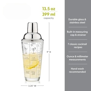 Coctelera de Acero Inoxidable de 400 ml con Logotipo Personalizado y Marca - Product Image 2