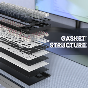 ATTACK SHARK X87 Achat en ligne Clavier mécanique à joint tri-<span class=keywords><strong>mode</strong></span> Clavier sans fil Bluetooth 80%/5.1G monté sur joint 2.4 - Product Image 3