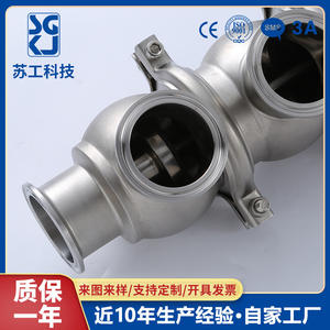 Vanne directionnelle pneumatique intelligente à installation rapide, vanne à bille en acier inoxydable à trois voies, plusieurs spécifications, vannes de régulation - Product Image 4