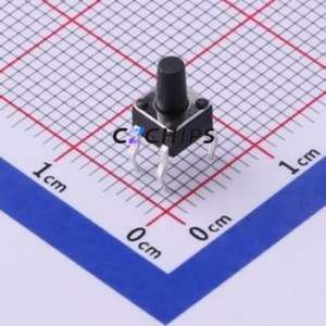 TC-1109-B-H Tactile Switch Through hole-4P,4.5x4.5mm Switch Single Pole Single Throw Round Button 1.6N Through Hole - Product Image 1