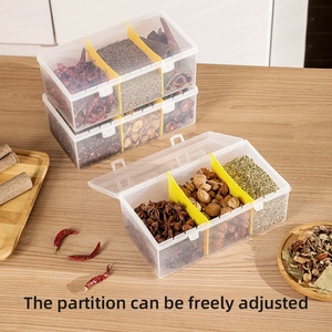 Household <b>Stackable</b> Bathroom Seasoning <b>Box</b> Split and Detachable with Cover Seasoning <b>Storage</b> <b>Box</b> - Product Image 6