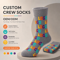 Chaussettes unisexes en coton et bambou pour hommes et femmes, motif artistique coloré, style amusant, respirantes, épaisses et tendance, vente en gros
