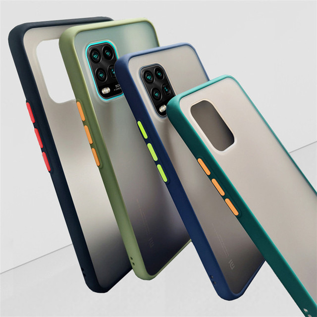 Transparent Matte Frame Phone Case for Xiaomi Redmi Note 6 7 7S 7A 8A 8T 8 Pro K20 Mi 9T 10 Pro Lite