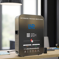 KEBO Monophasé AWB 1500VA Régulateur automatique de tension Affichage LED mural Noir/Or Matériau cuivre