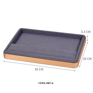 CHEN LU Luxus-Schmuckpräsentationstablett mit Metallrahmen und Mikrofaser Anpassbares Design OEM-Unterstützung - Product Image 6