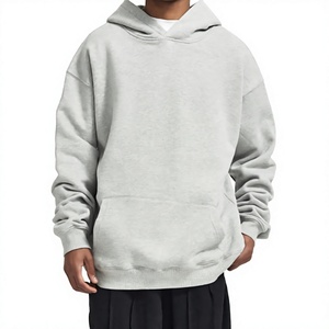 Streetwear Custom Embroidered Heavyweight <b>500</b> <b>Gsm</b> Drop Shoulder <b>Hoodie</b> Blank 100% Cotton Oversized High Quality Windproof - Product Image 3