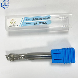 Fraise de compression CNC 1/4 à double denture pour mélamine - Product Image 3