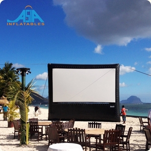 Grand écran de Projection arrière gonflable en plein Air pour loisirs, cinéma gonflable de station de plage - Product Image 1
