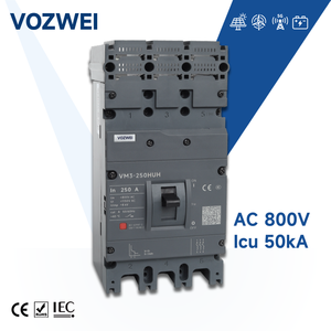 Vzwei VM3-250HUH 3p 63a 80a 100a 125a 160a 180a 200a 225a 250 אמפר 800v 800vac 50ka 36.5ka <span class=keywords><strong>mccb</strong></span> מותך מעגל מפסק - Product Image 1