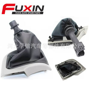 Funda Protectora para Palanca de Cambios de Coche Fiat, de Cuero Negro con Marco Gris, Pieza de Repuesto para Reparación - Product Image 4