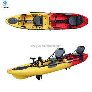Kayak gonflable de sport deux places de 4,3 m (14 pieds) en PE, idéal pour la pêche en mer et en rivière - Vente flash - Product Image 2