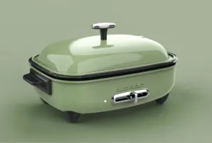 Elektrischer Multifunktions-Kocher grill mit Hot Pot-Kocher mit gebratener Koch funktion