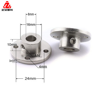 Red Anodized Aluminum Flange Nut M10 Metric 18mm Height CNC Machined Round Head General Industry Use - Product Image 2