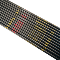 Linkboy tir à l'arc 30/32 pouces flèche en carbone pur Spine300 - 1000 ID flèche de 6.2mm avec aubes en plastique pour flèches d'arc de tir à l'arc