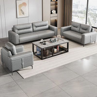 Ensemble de canapés modulaires inclinables Xipi pour bureau, revêtement en cuir synthétique moderne, pour entreprises, réceptions VIP, hôtels, écoles, appartements, salons