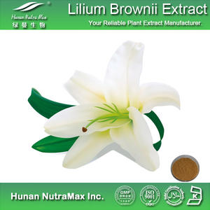 Poudre d'extrait d'ampoule de lys d'extrait de <span class=keywords><strong>Lilium</strong></span> <span class=keywords><strong>Brownii</strong></span>.F d'ingrédient cru 4:1 ~ 20:1 - Product Image 4