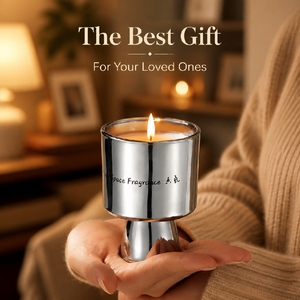 Vela Aromática Lujosa En Forma De Copa Con Espejo Plateado Galvanizado Cera De Soja Premium Decoración De Lujo Regalo Elegante - Product Image 3