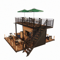 Bar et café mobile moderne en conteneur de 20 pieds, magasin modulaire et mobile à vendre