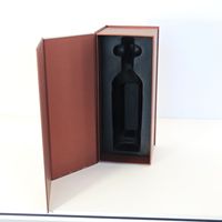 Personalizado 750ML vino tinto whisky respetuoso con el medio ambiente cartón reciclado Cierre magnético caja de regalo portátil mango esponja acolchado