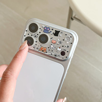 Protection d'objectif d'appareil photo mobile en verre trempé transparent à motif de dessin animé pour iPhone 17 Pro/Pro Max – Protection d'objectif tout-en-un