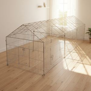 Vente directe d'usine, grande cage à poules en métal pour l'extérieur, cage à lapins, enclos pour volailles, poulailler - Product Image 2