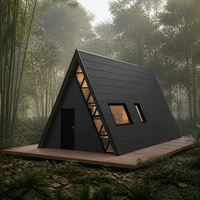 Maison préfabriquée de luxe en forme de A S500, solution clé en main de personnalisation pour entrepreneurs, pour logement en bord de canal ou en zone de villégiature