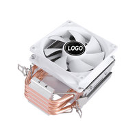Pendingin CPU RGB 90mm 4 Heat Pipe 1200 Budget Tower Cooler dengan Kipas PWM, Kebisingan Rendah & Aliran Udara Tinggi untuk Intel 1700/AMD