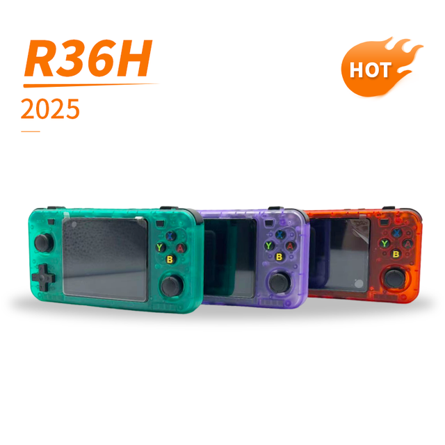 R36H Retro Handheld Video Game Console Linux System 3.5inch IPS Screen Portable Handheld Gaming Player