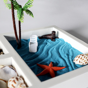 Mini spiaggia Feng Shui Desktop interno sabbia <span class=keywords><strong>Zen</strong></span> accessori per mobili da giardino Kit rastrello all'ingrosso cina - Product Image 5