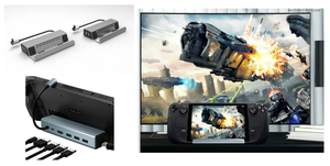 Estación de acoplamiento para Steam Deck 6 en 1 Hub Steam Deck Dock Stand <span class=keywords><strong>con</strong></span> Ethernet 1000M HD-MI 4K PD 3,0 Carga rápida Steam Deck Dock - Product Image 3